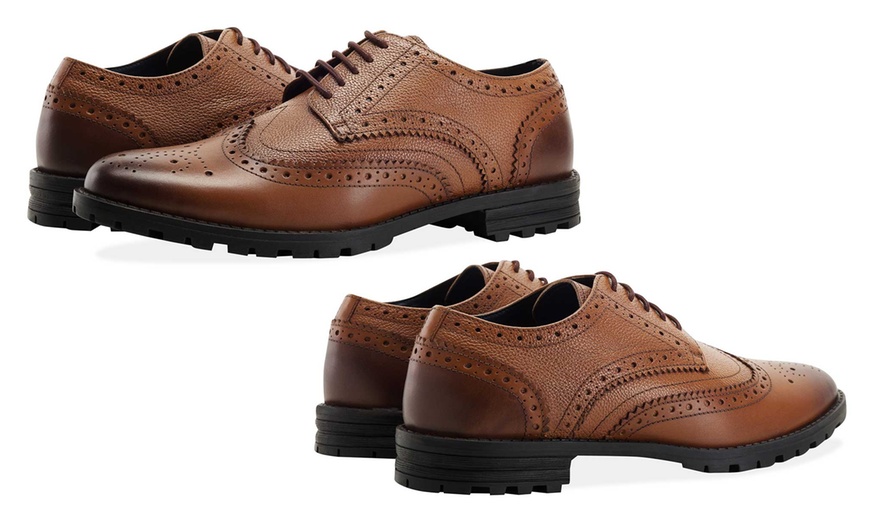 Image 6: Men's Leather Chunky Brogues