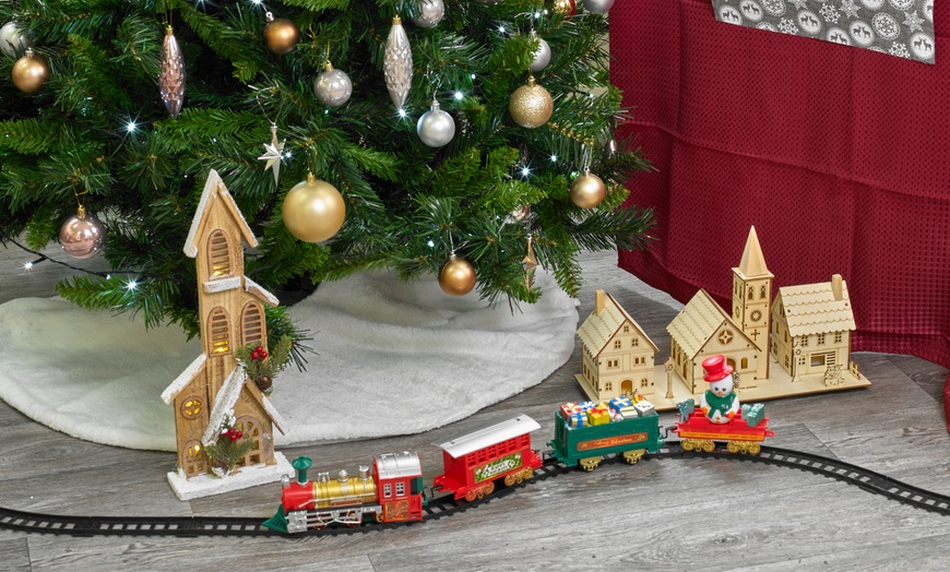 Image 2: Christmas Train Set