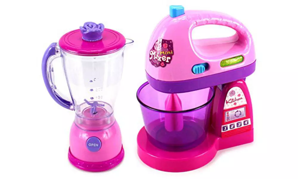 Happy Kitchen Blender and Mixer Pretend Play Toy Set (2-Piece) - Primary Image
