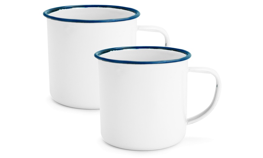 Image 9: White Enamel Coffee Mug