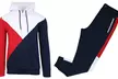 Men's Fleece-Lined Hoodie and Jogger Set with Color Block Design (2-Piece) (S-2XL) - Second Medium