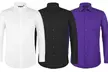 Verno Men's Classic-Fit Long-Sleeve Cotton Dress Shirts (3-Pack) - Second Medium