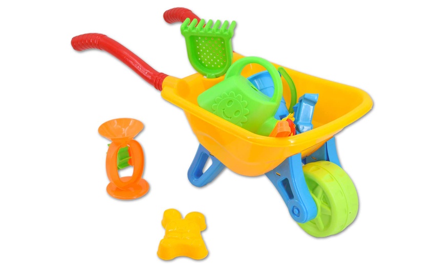 Image 4: Kids' Wheelbarrow Gardening and Seaside Beach Play Set