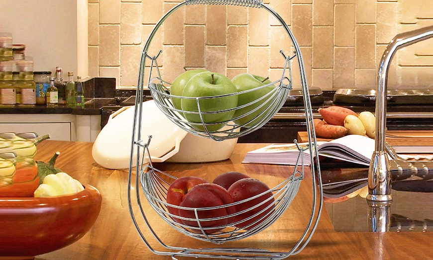 Image 1: 2- or 3-Tier Chrome Fruit Hammock