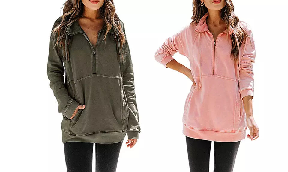 1 ou 2 sweats pour femme à fermeture zip - Image 7