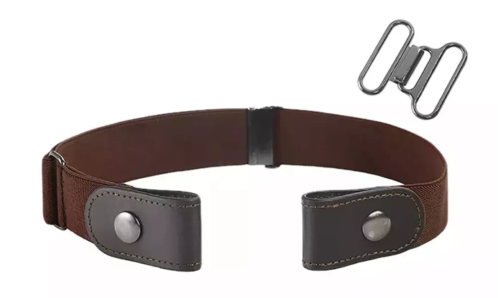 1x oder 2x schnallenloser, elastischer Gürtel