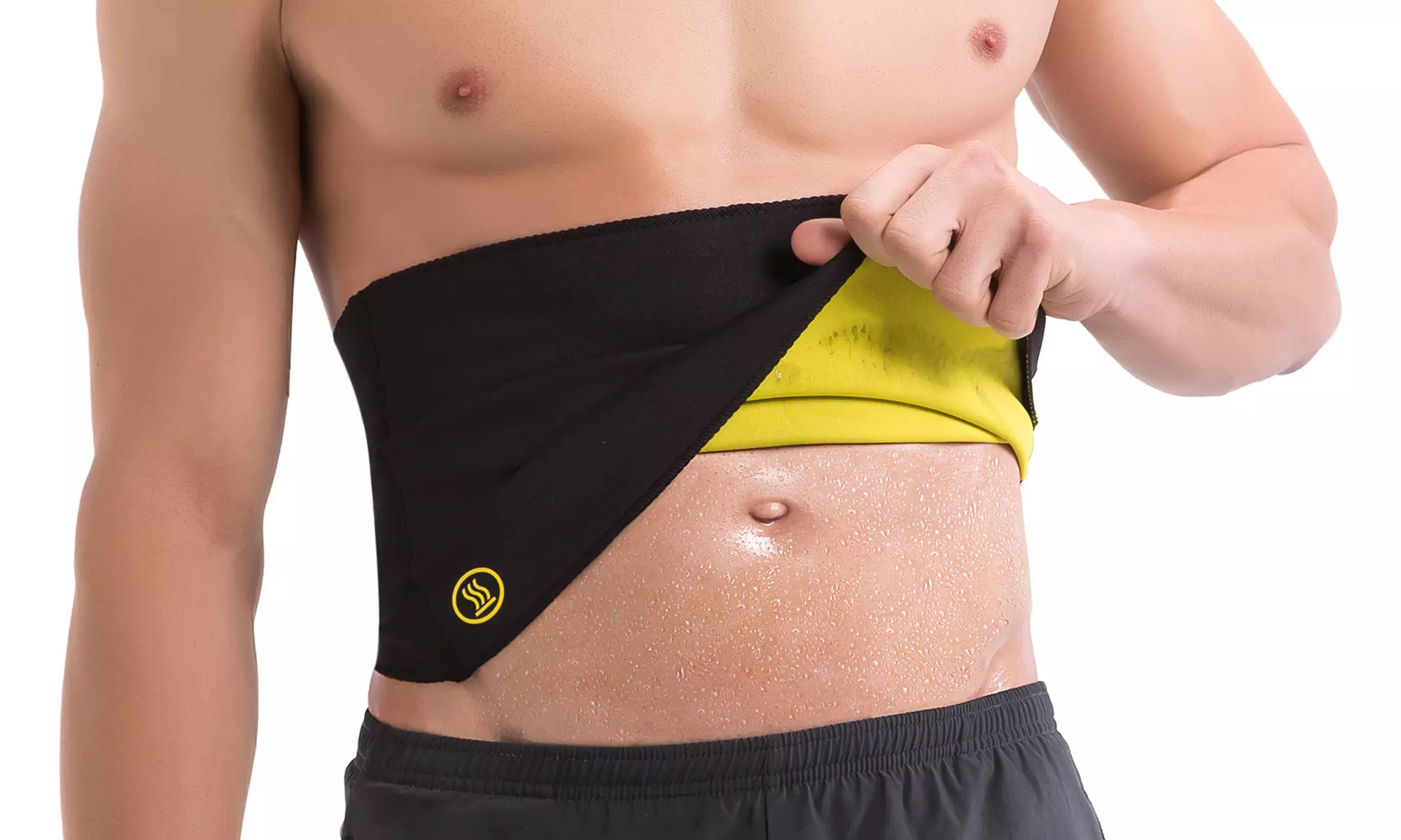 Hot Abs Men's Compression Body Shaper Belt - Second Medium