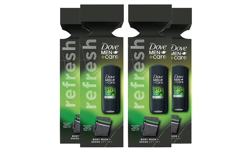 Image 5: Dove Men Care Refresh Extra Fresh Bodywash Gift Set with Ankle Socks