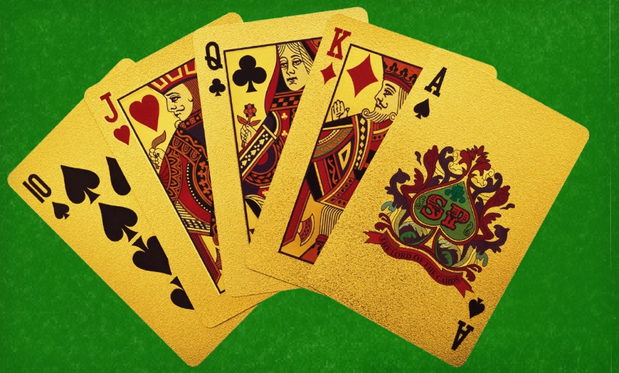 24-Karat-Gold Playing Cards | Groupon