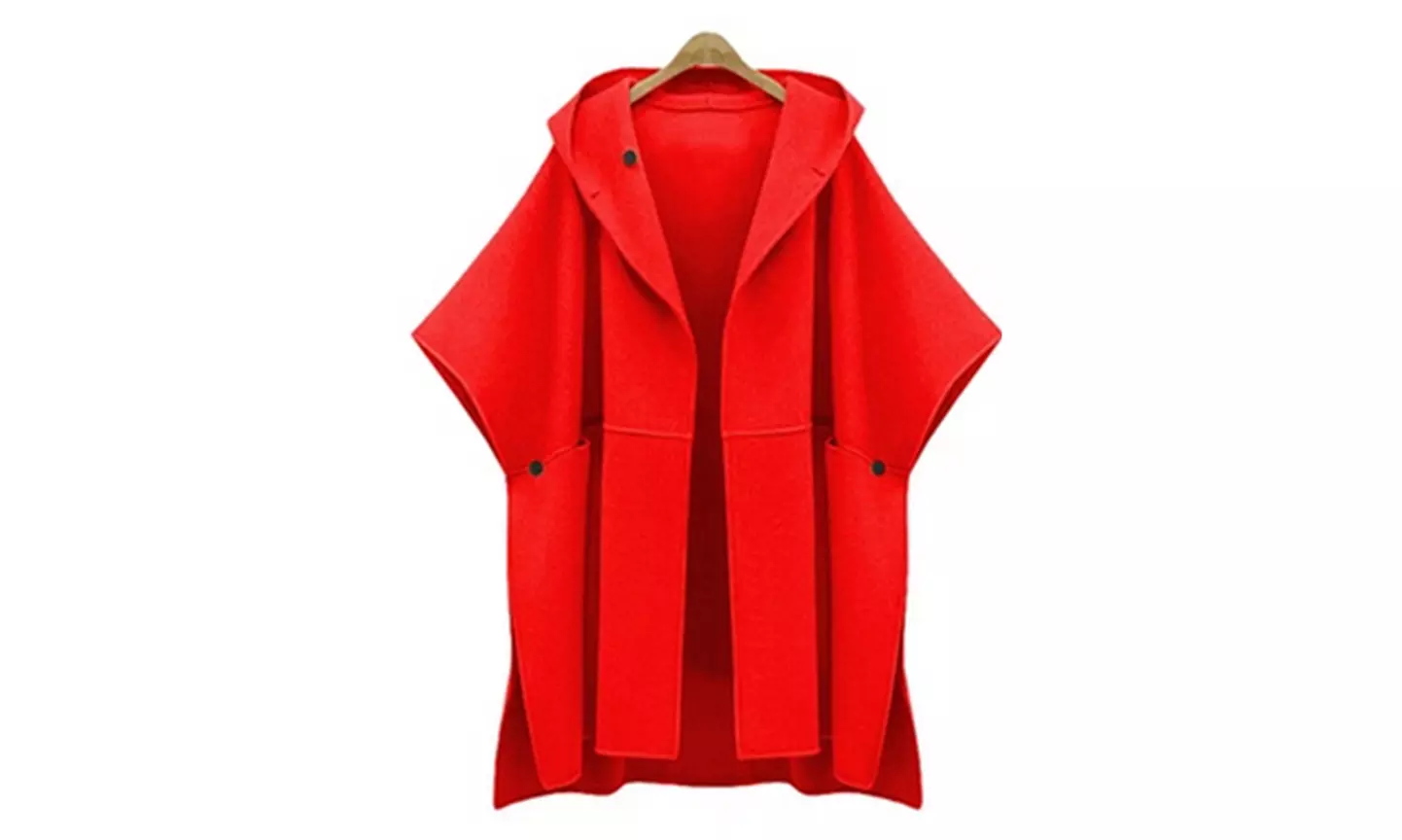 Manteau à capuche pour femme en laine mélangé Alice - Second Medium