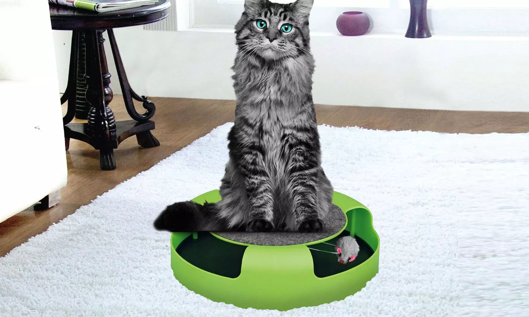 One or Two Catch the Mouse Moving Toy for Cats - Primary Image