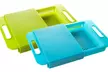 Spülbecken Multifunktions-Schneidebrett mit herausnehmbaren Auffangbehälter inkl. Siebfunktion in Grün und/oder Blau - Second Medium