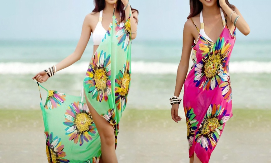 Image 6: One, Two or Three Chiffon Beach Pareo Cover-Ups