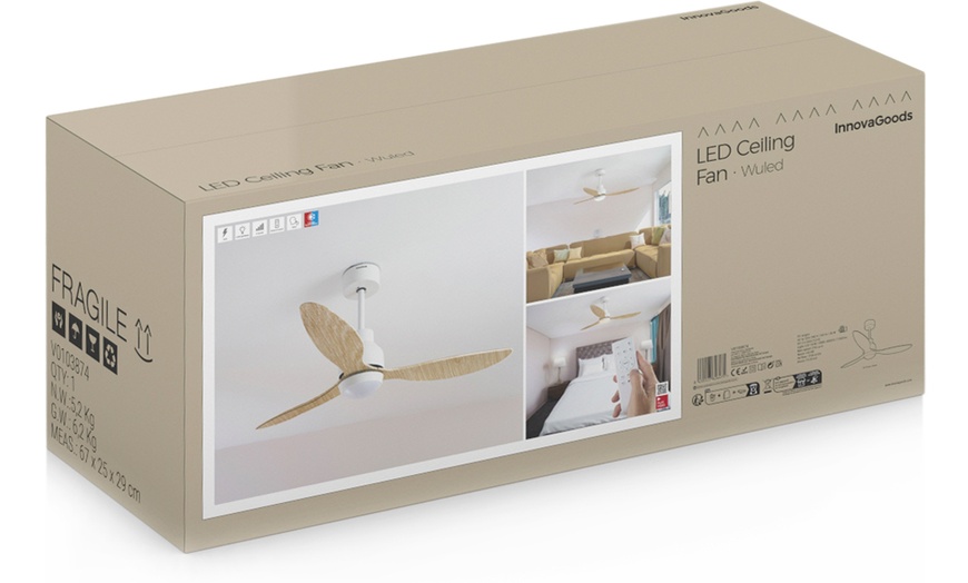 Image 16: Ventilatore a soffitto LED con telecomando InnovaGoods