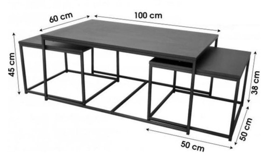 Image 2: Metalen salontafel