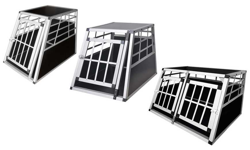 Image 1: VidaXL Dog Transport Cage