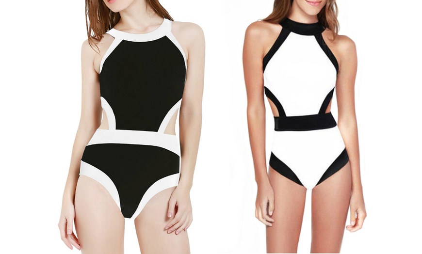 Image 5: Monochrome Swimsuits