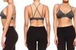 Style Clad Seamless Strappy Cross-Back Triangle Bralette - Second Medium