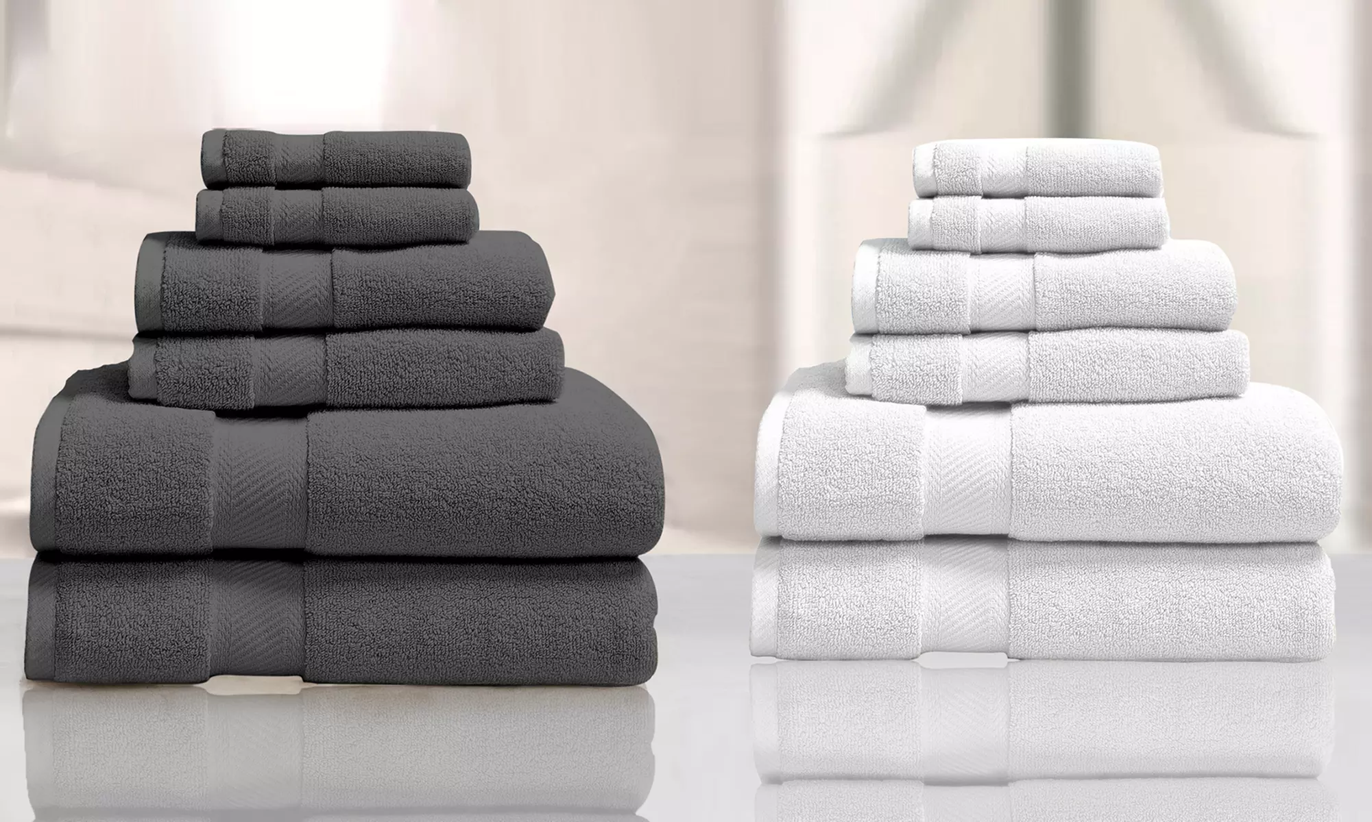 Luxury Home 100% Organic Cotton Towel Set (6-Piece) - Primary Image