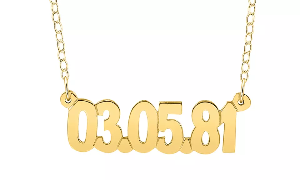 Personalized Anniversary Date Necklace (Up to 95% Off) - Second Medium