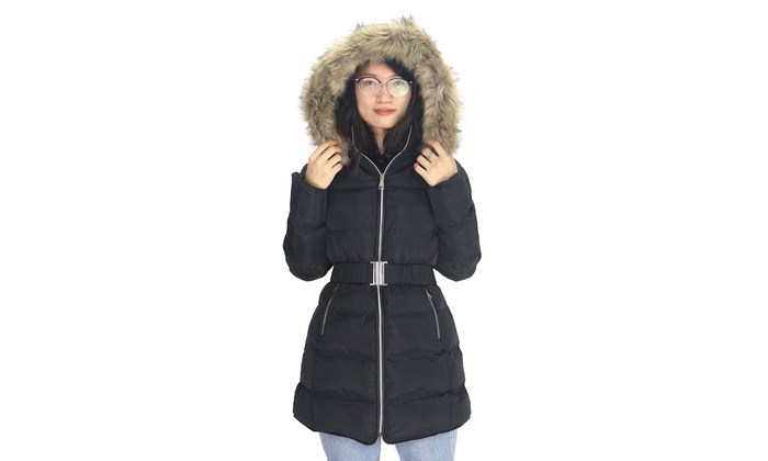 plus size puffer coat with hood