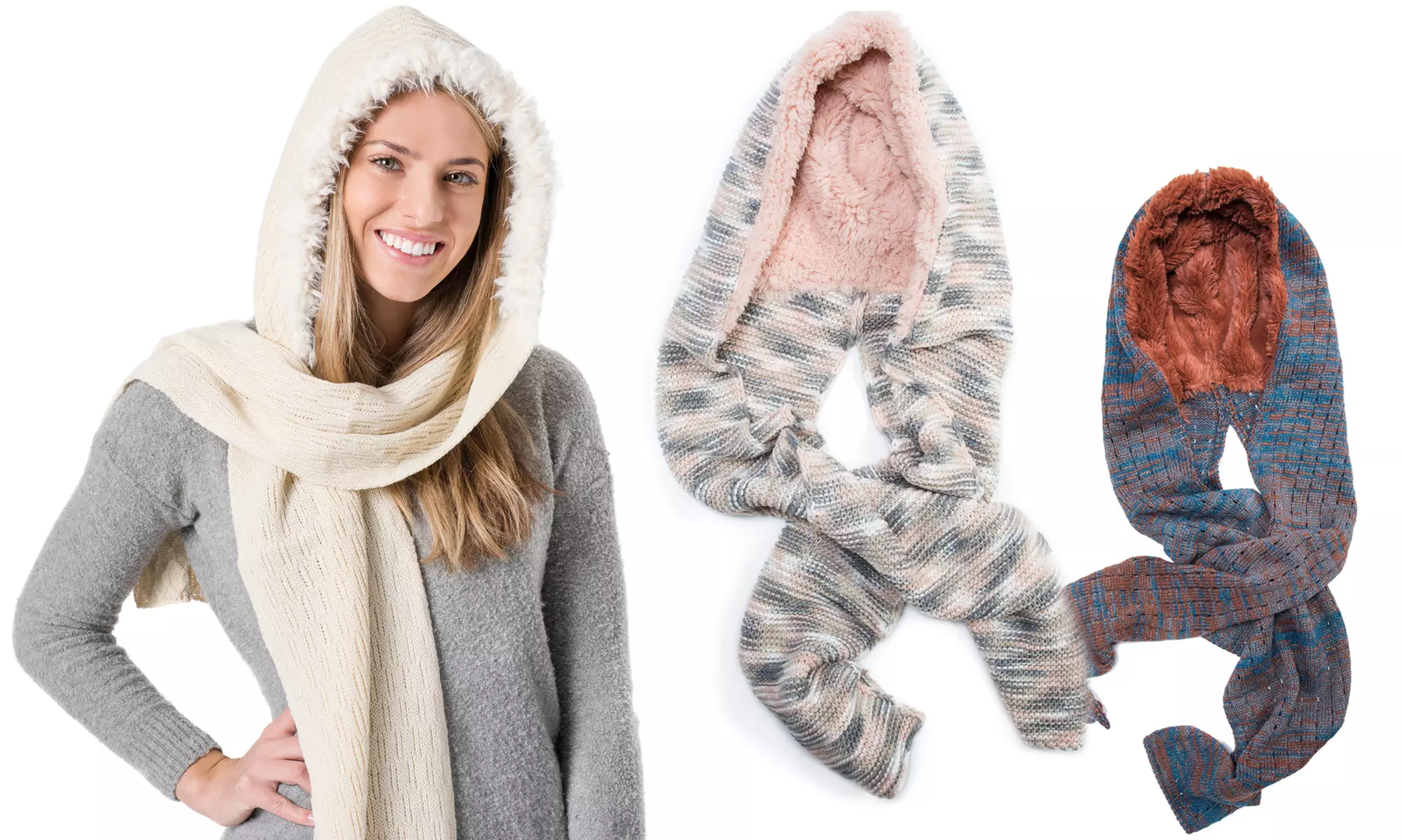 Muk Luks Women's Hooded Scarves - Primary Image