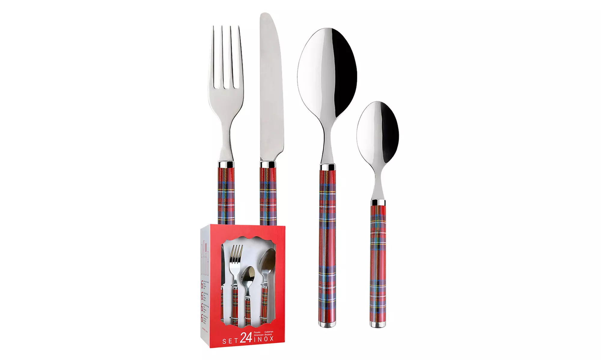 24-tlg. Edelstahl-Besteck-Set „Winter Wonderland“ - Primary Image