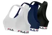 Lot de 3 brassières Fila en coton pour femme, coloris et tailles au choix - Second Medium