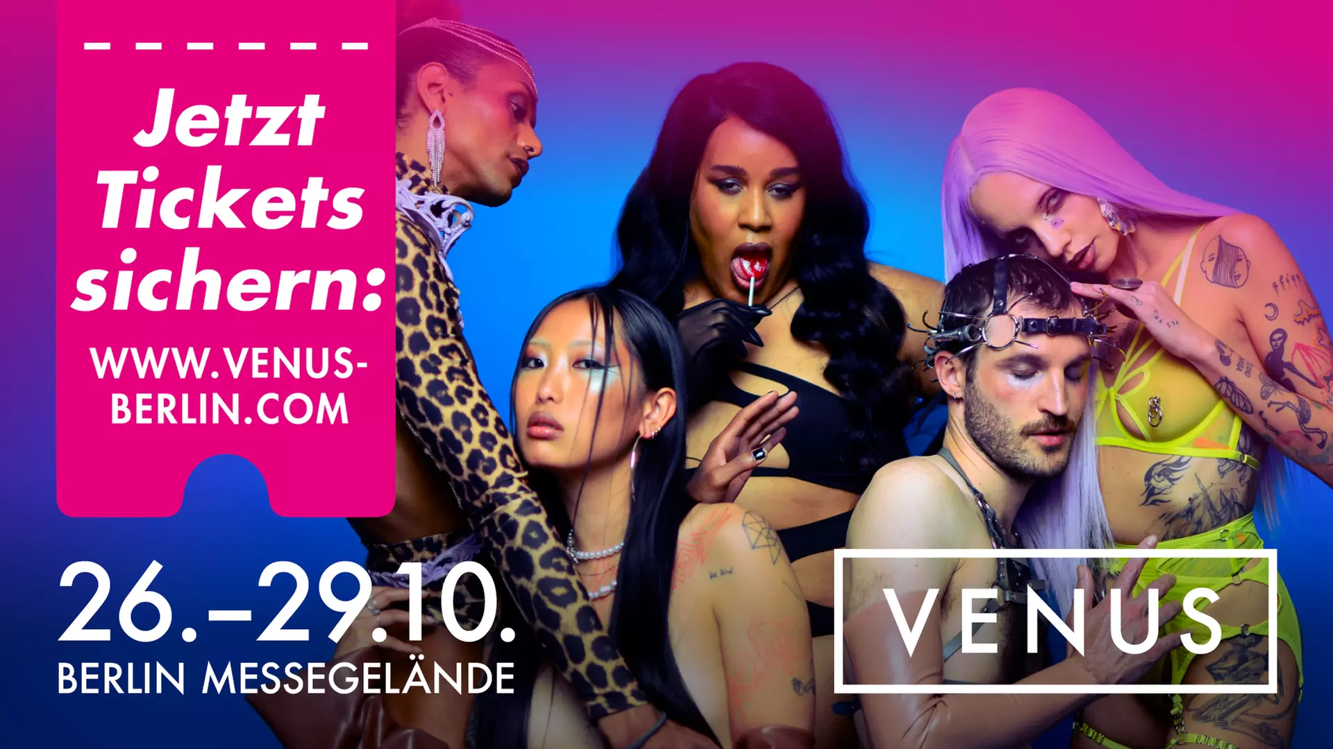 Tagesticket für die Erotikmesse VENUS Berlin 2023 vom 26.10. bis 29.10.2023 in der Messe Berlin (64% sparen) - Primary Image