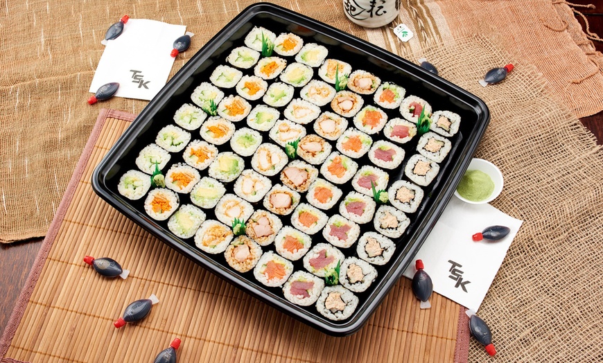 Image 1: 56-Piece Maki Sushi Platter