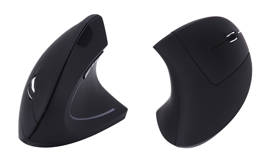 Image 2: Wireless Vertical Optical Mouse