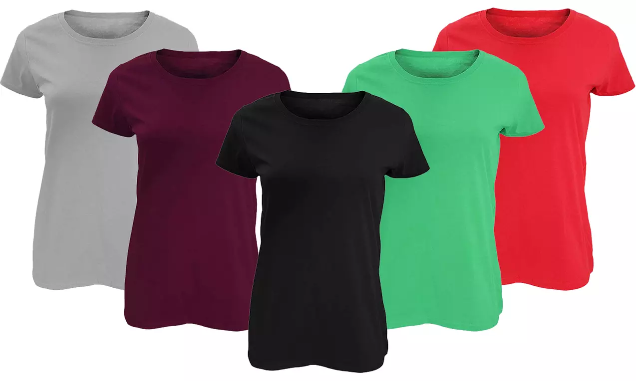 Pack of Three Soft Cotton Basic T-Shirts