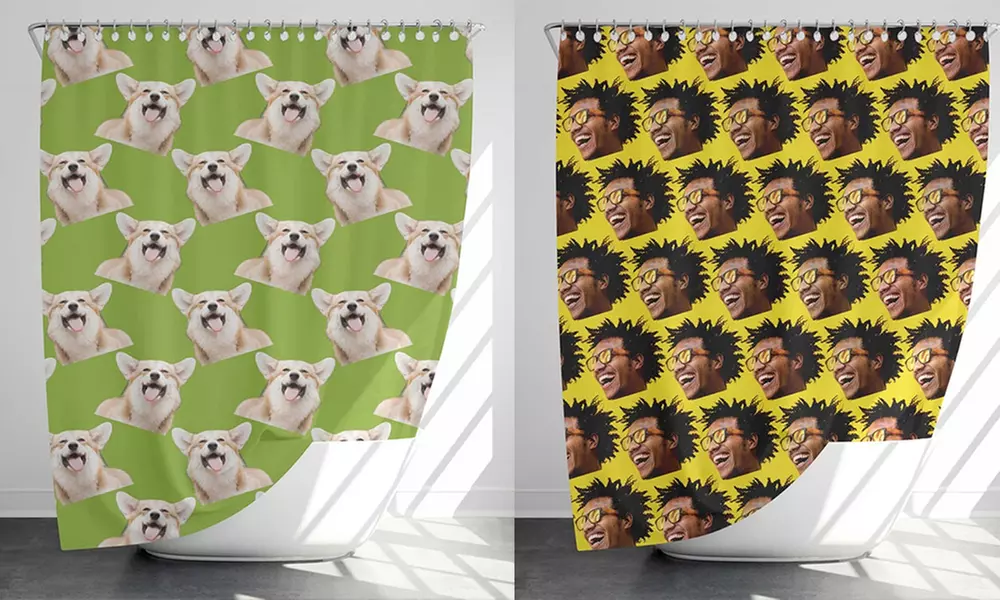 Personalisierbarer Foto-Duschvorhang