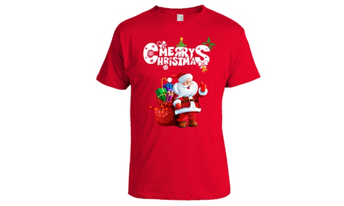 Men's Christmas Cotton T-shirts 