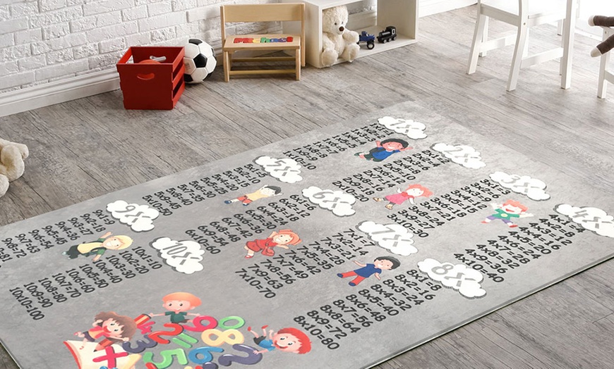 Image 1: Tapis éducatif de table de multiplication