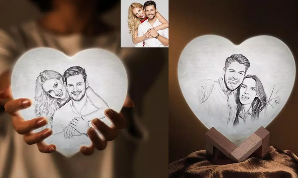 85% Off Personalized Moon Lamp from Justyling