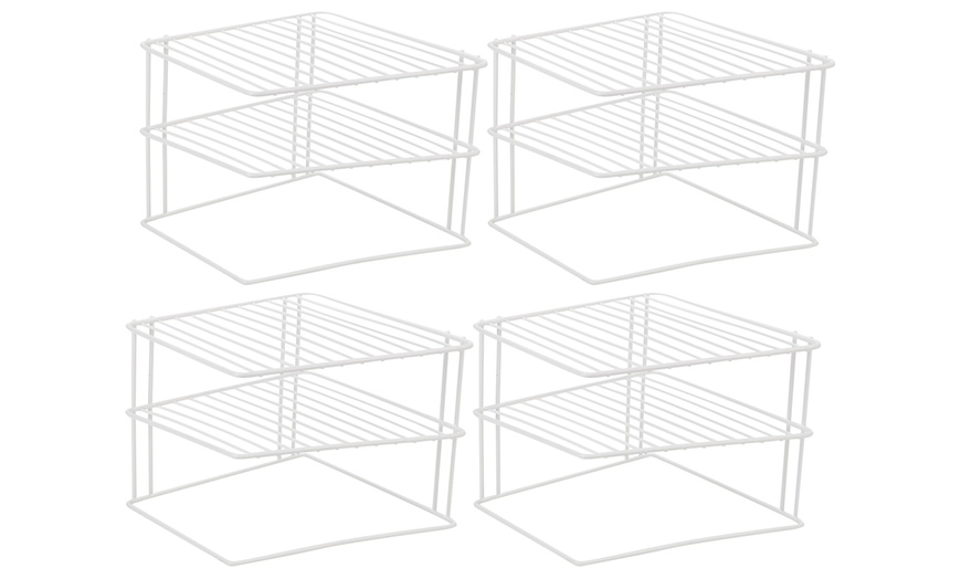 Image 4: Three-Tier Corner Plate Rack