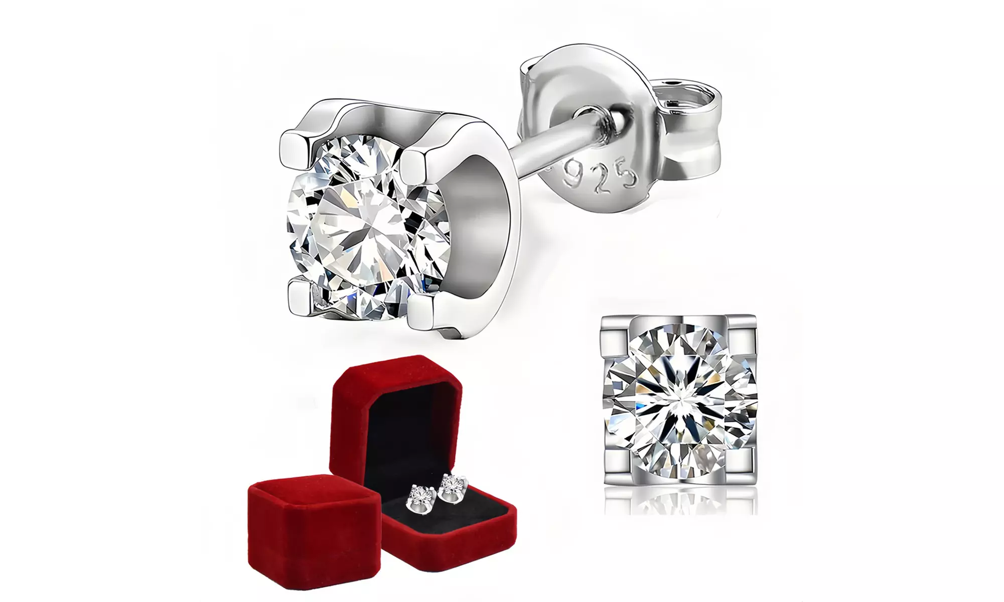 Women Moissanite Element Earrings