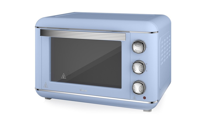 Image 4: Swan Retro-Style Mini Oven