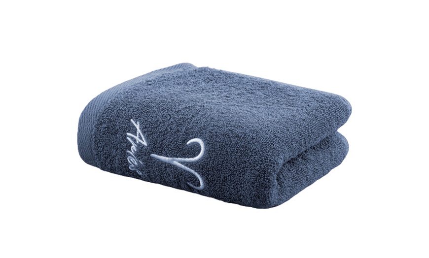 Image 6: One or Two Star Sign Embroidered Towels