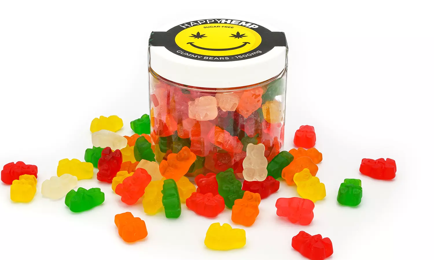 Sugar Free CBD Gummy Bears from Happy Hemp (250mg, 750mg, 1500mg, 3000mg) - Second Medium