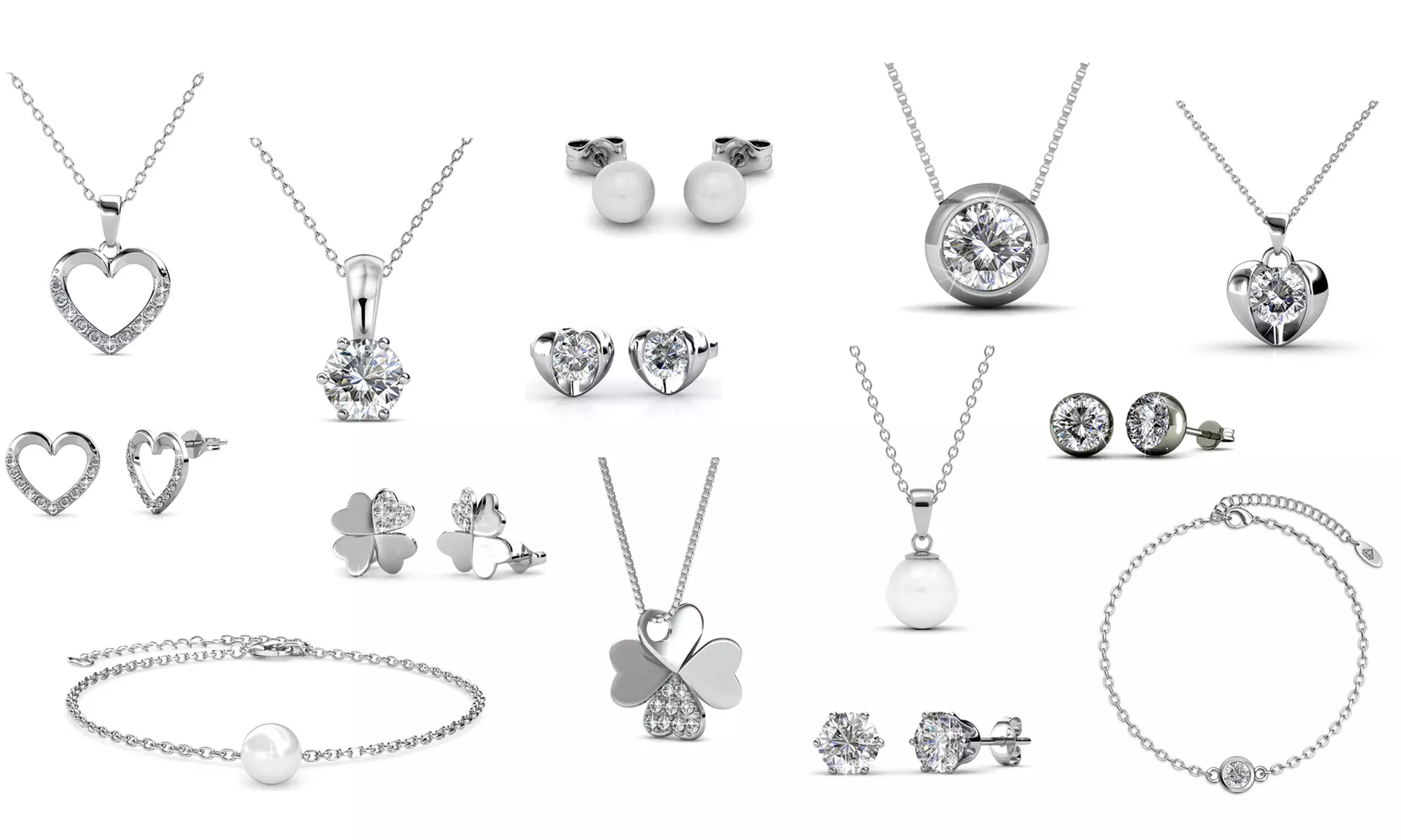 1 o 2 calendari dell'Avvento con 14 gioielli in cristallo