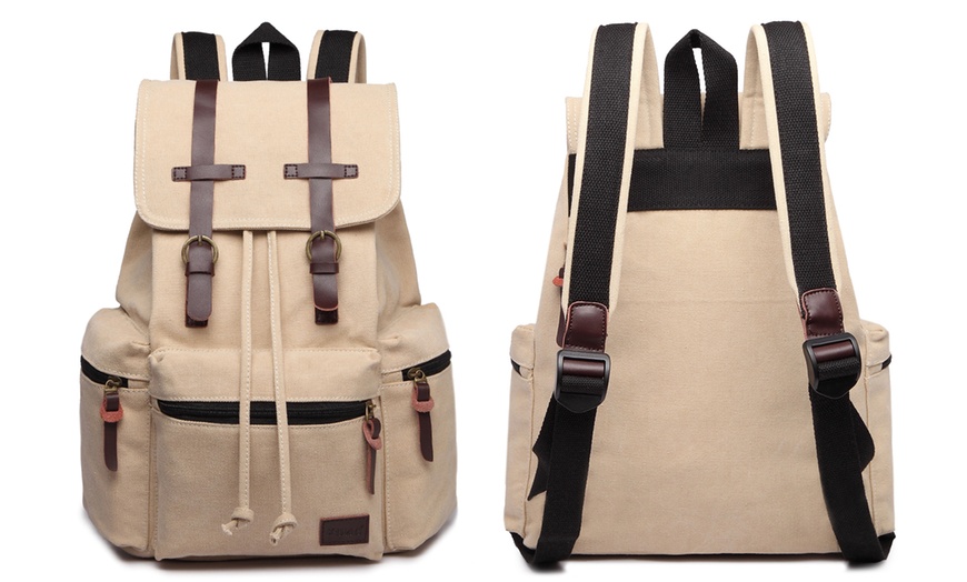 Image 5: Kono Large Multi-Pocket Backpack