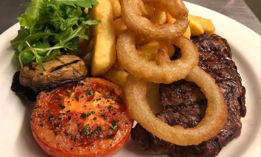 Image 1: Steak Meal with Wine for Two