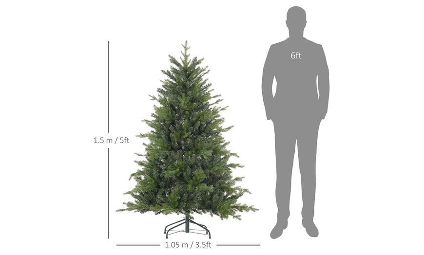 Image 14: 5ft Artificial Christmas Tree with Tips