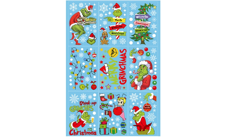 Image 3: Set of Nine Christmas Window Stickers Sheets