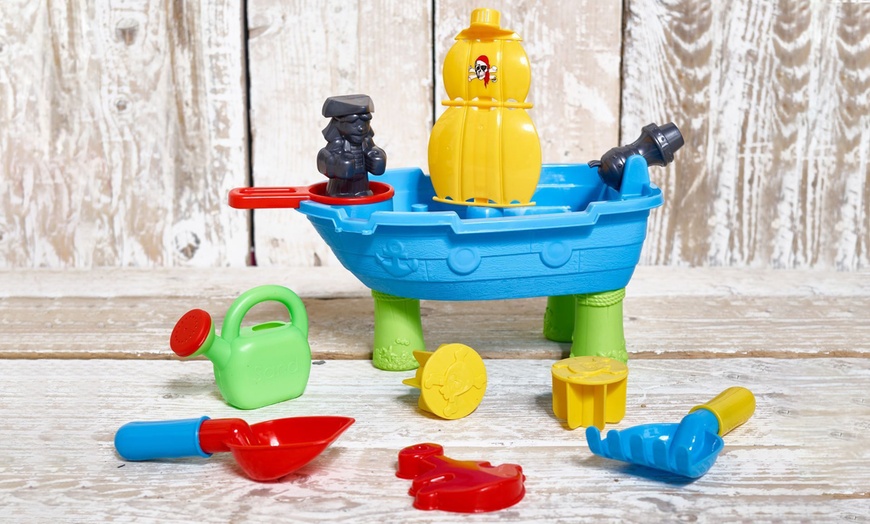 Image 1: Sand Play Pirate Ship Toy Set