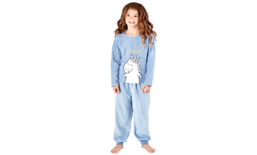 Image 2: Girls' Fleece PJ Set