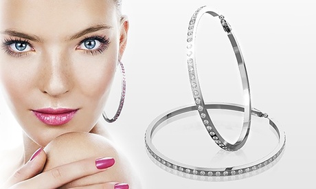 Orecchini a cerchio, disponibili in 4 colori