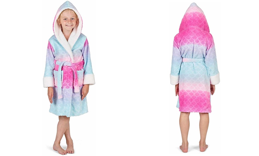 Image 2: Kids' Hooded Dressing Gown